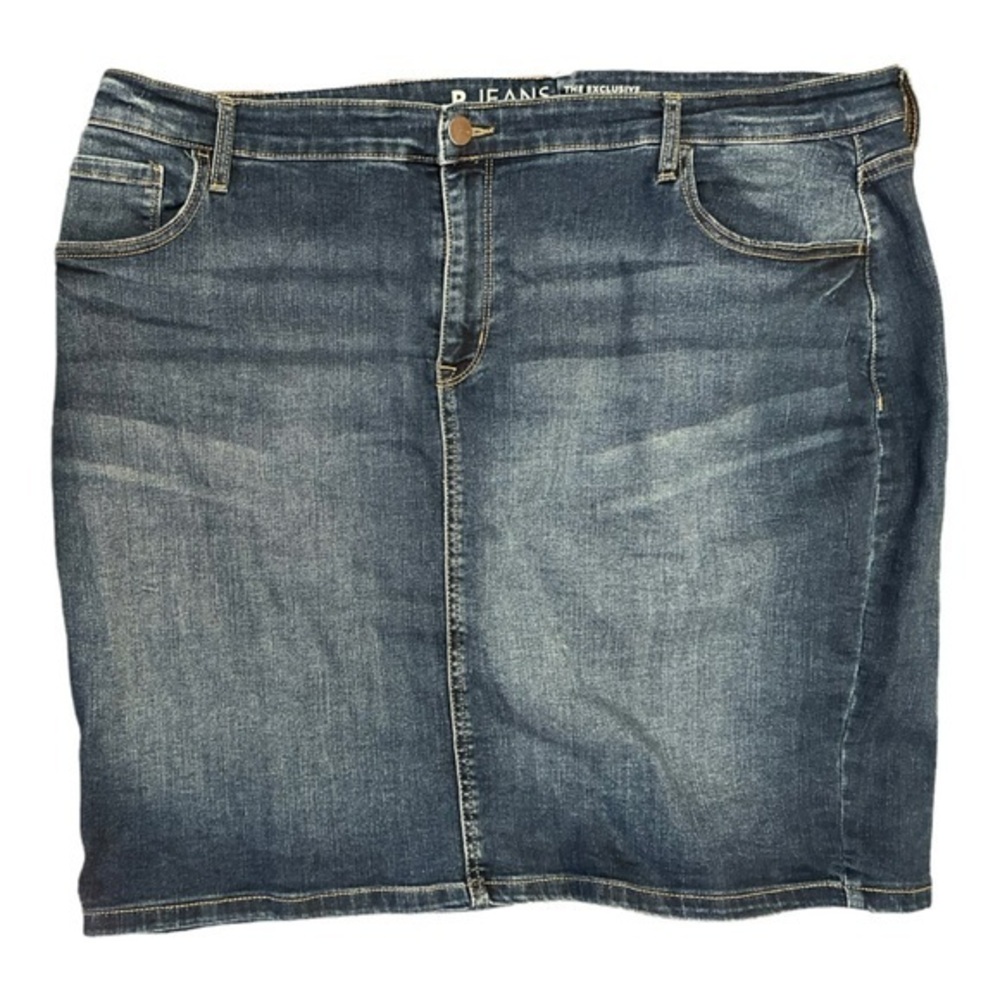 Women’s R Jeans 36 18/20 Denim High Rise Jean Mini Skirt 2X 2XL XXL